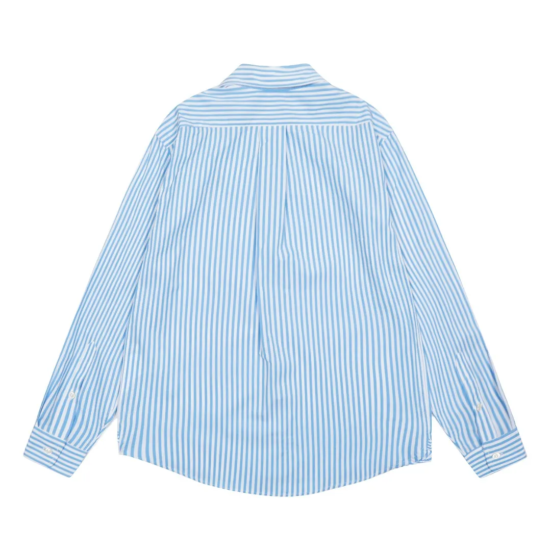 P260 💰 "Top quality" Style number: 8082# [Ralph Lauren classic basic new old money style striped shirt long sleeves] ✅Ralph Lauren Ralph Lauren colorful style old money style cotton poplin striped casual shirt long sleeves ✅Top ceiling quality ZP original development You can compare with the real thing at will ✅100% restored workmanship The entire garment is covered with seams and clean edges Curved triangular bifurcation ✅100% cotton poplin cotton Smooth to the touch Pre-car wash treatment The yarn is tighter ✅Customized dyed original pearlescent white bottom buttons, large and small zoning, vertical phoenix eyelets ✅Special shaped chiffon foil inside the collar door tube, not easy to deform and pull ✅Refreshing colorful striped shirt, salty or sweet, daily travel, extremely high production rate, customized style ✅The upper body looks much better than the real thing, can be worn alone or worn in all seasons, highly recommended for goddesses, size: S-XL, color: red, blue, green